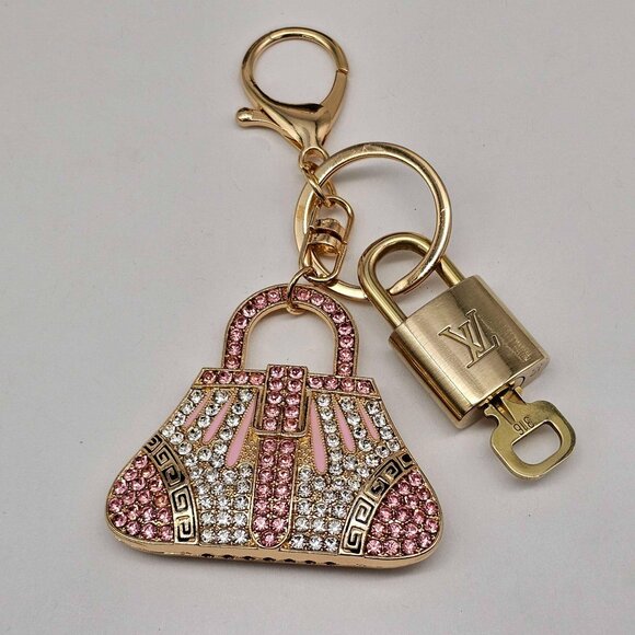 Authentic Louis Vuitton Lock & Key with unbranded Bagcharm, Keycharm, Keychain - Picture 7 of 8
